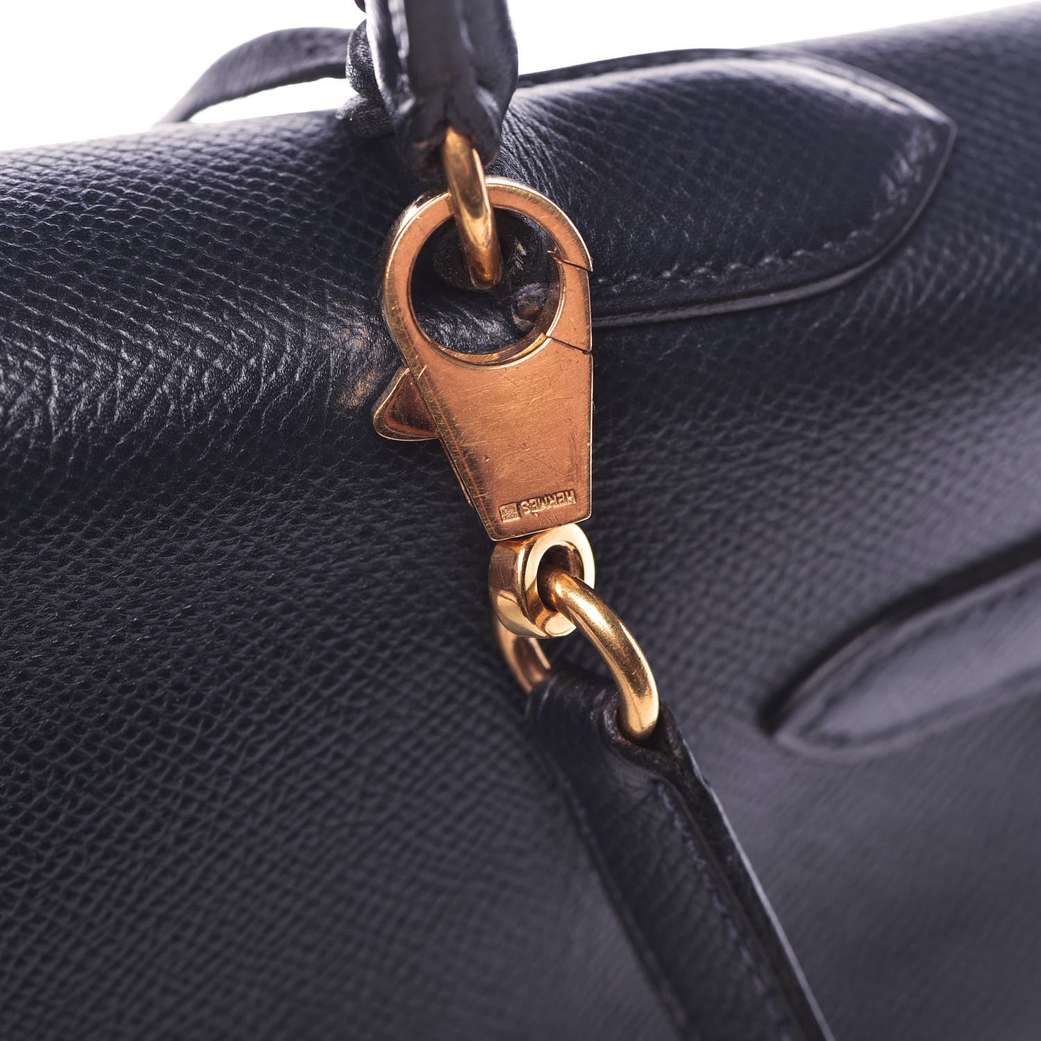 Hermes Courchevel Kelly Retourne 35 Bleu Marine 35 of 44