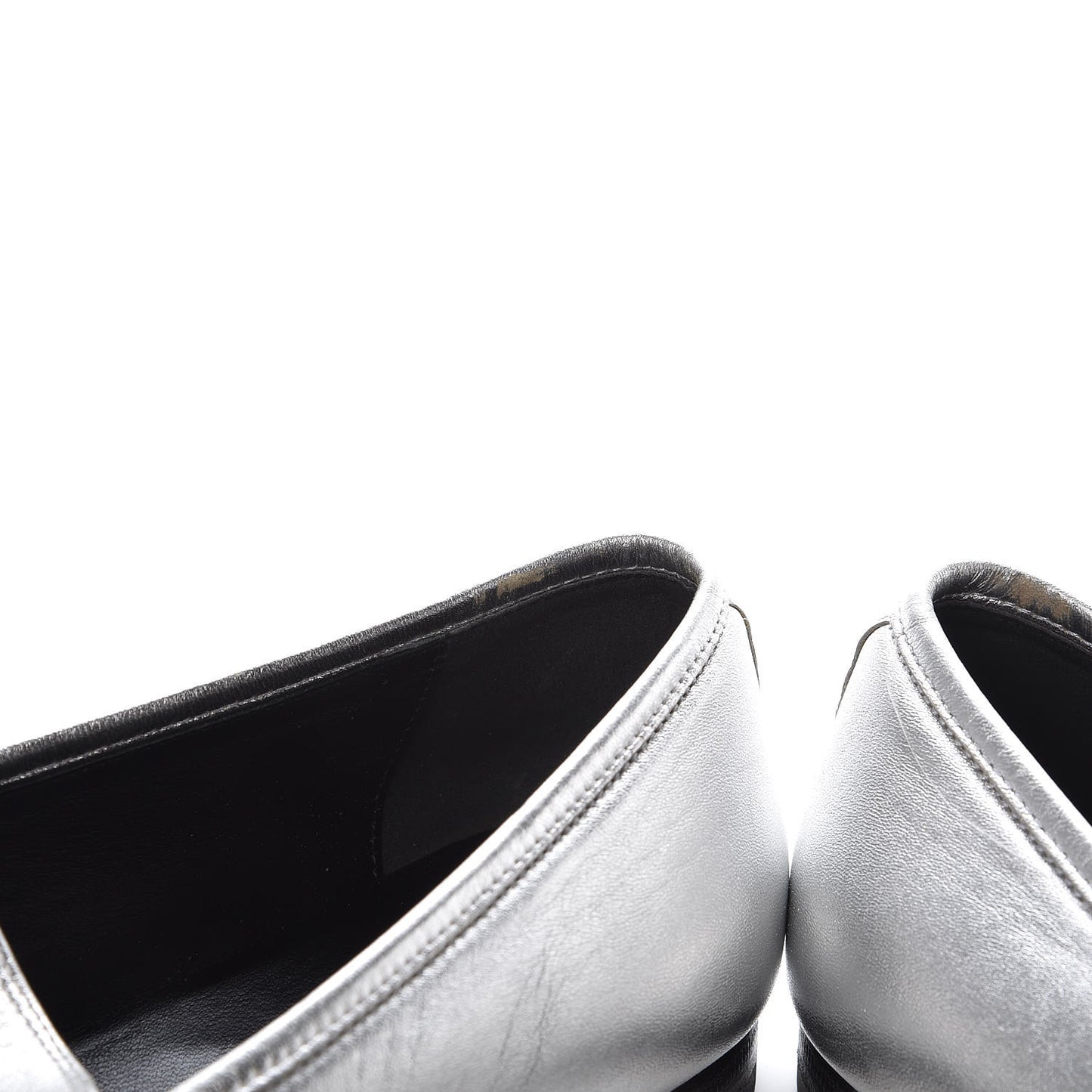 Metallic Nappa Womens Jordaan Loafers 40 Argento