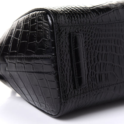 Givenchy Calfskin Crocodile Embossed Mini Antigona Black 7 of 13