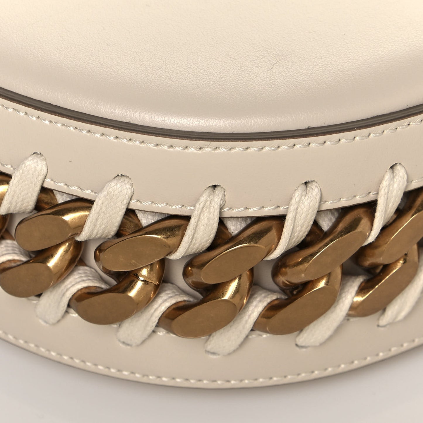 Eco Alter Nappa Medium Frayme Shoulder Bag Pure White