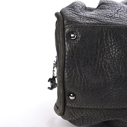 Chanel Distressed Lambskin Large Lady Braid Satchel Dark Grey 12 of 17