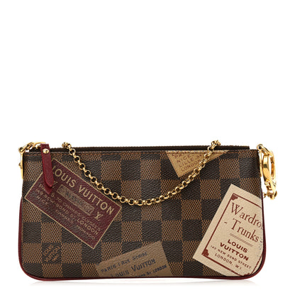Louis Vuitton Damier Ebene Trunks Labels Pochette MM Milla 1 of 14