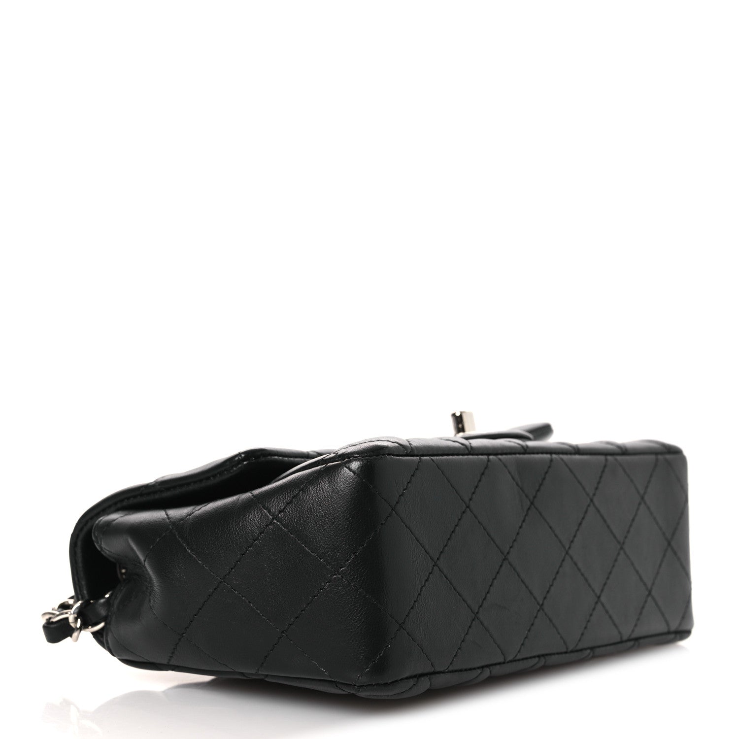 Chanel Lambskin Quilted Mini Rectangular Flap Black 4 of 13