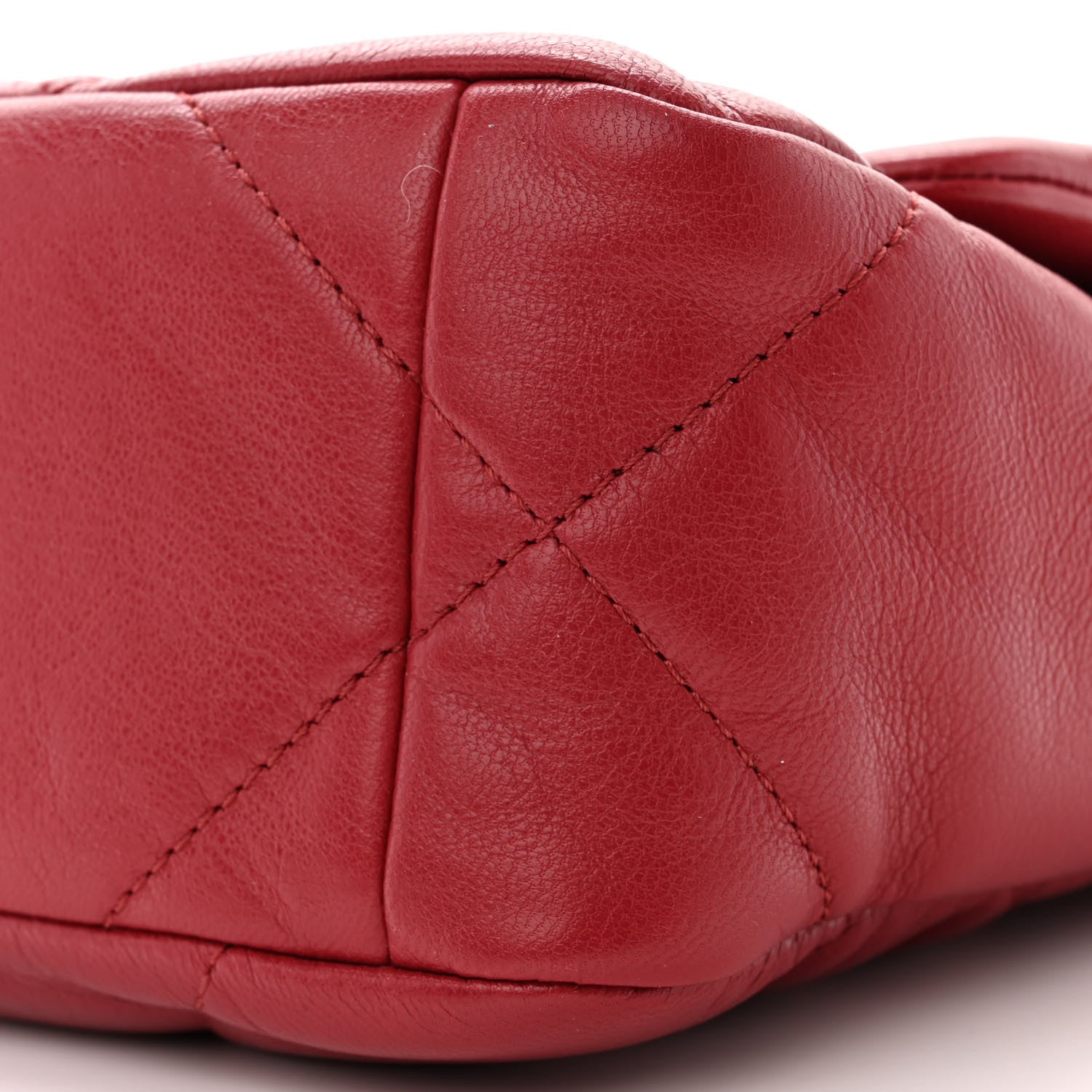 Chanel Goatskin Quilted Medium Chanel 19 Flap Red 10 of 10