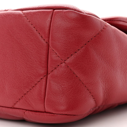 Chanel Goatskin Quilted Medium Chanel 19 Flap Red 10 of 10