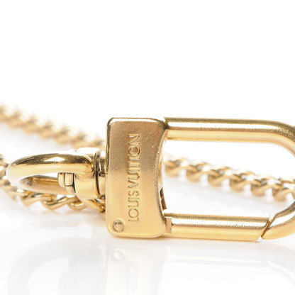 Louis Vuitton Metal Pochette Extender Key Ring Chain Gold 3 of 3