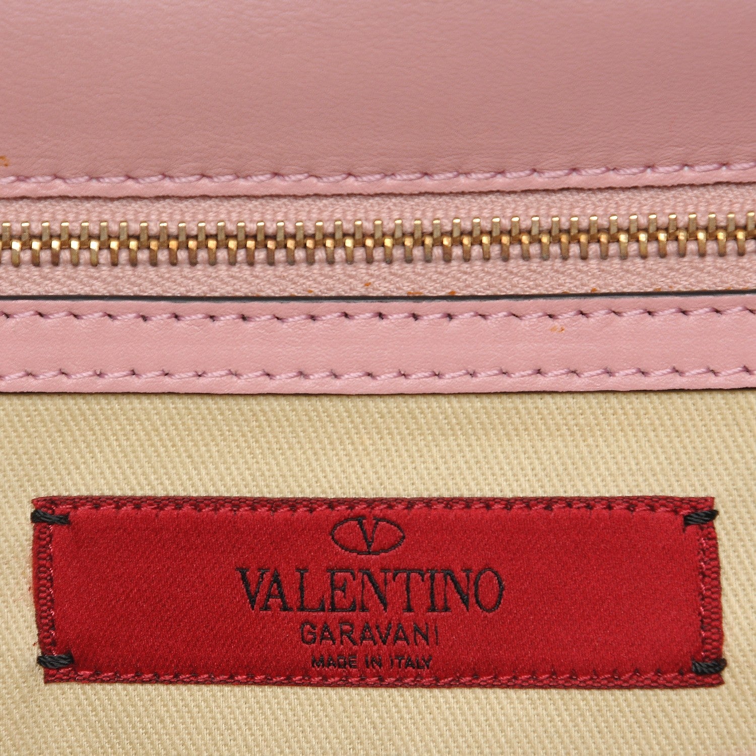 Valentino Garavani Vitello Large Glam Lock Rockstud Flap Light Pink 6 of 8