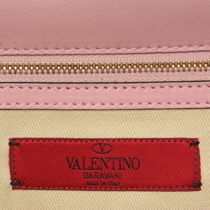 Valentino Garavani Vitello Large Glam Lock Rockstud Flap Light Pink 6 of 8