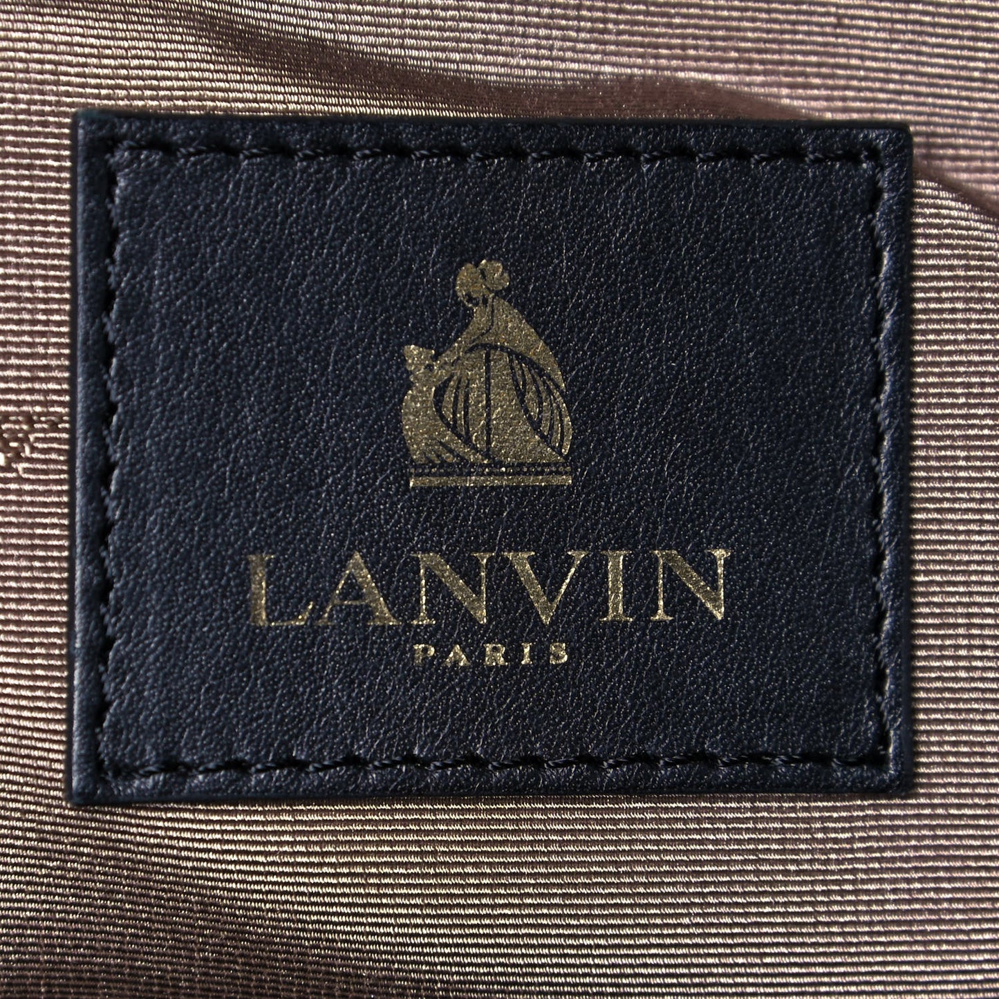 Calfskin Padam Bowling Bag Black