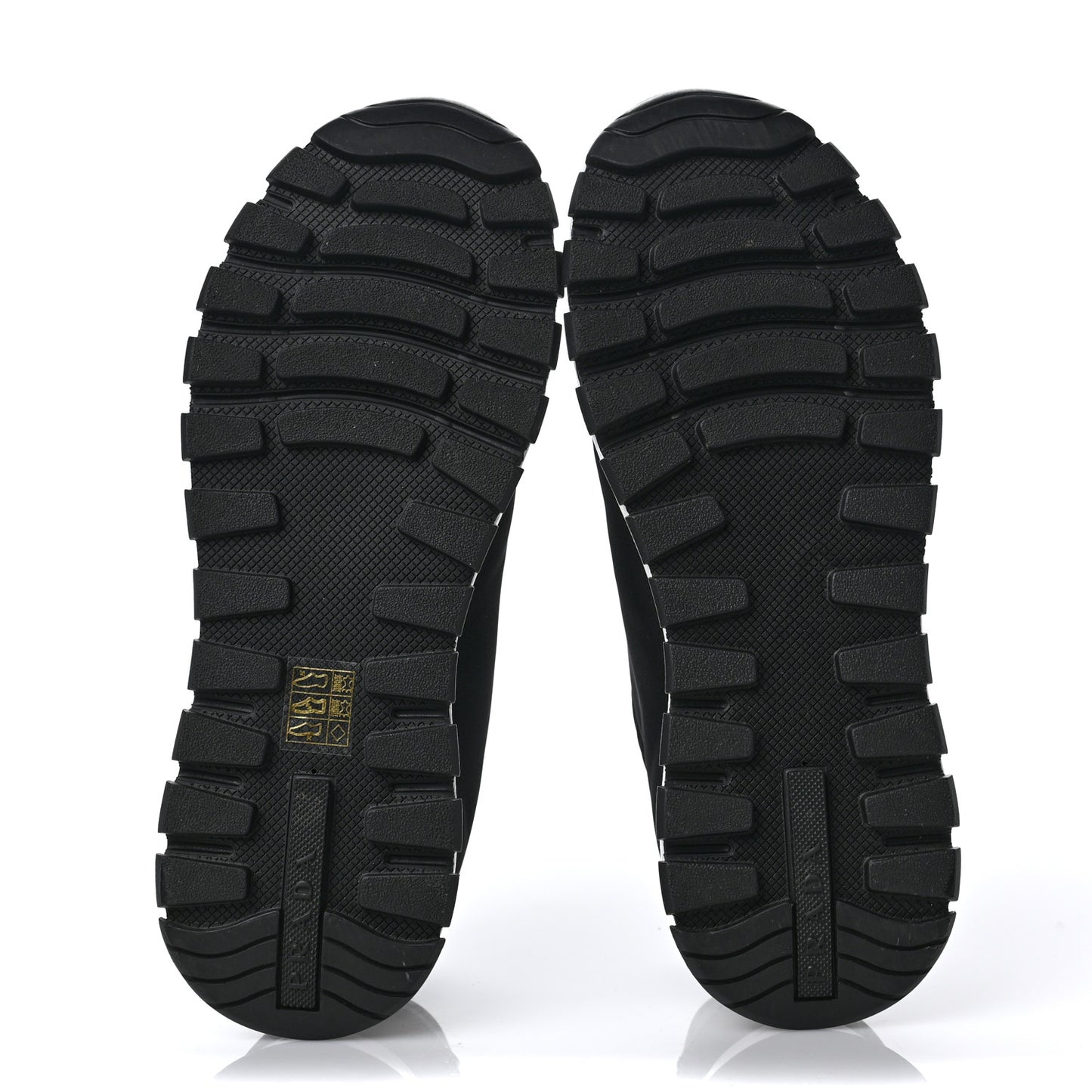 Nylon Gabardine Logo Sneakers 39 Black White