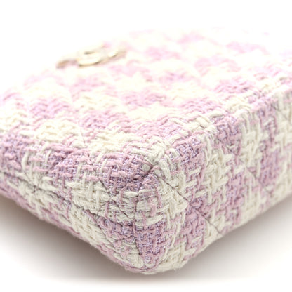 Chanel Tweed Quilted Mini Clutch With Chain Pink 9 of 10