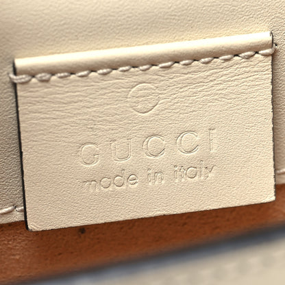 Gucci Calfskin Super Mini Sylvie Chain Shoulder Bag White 6 of 11