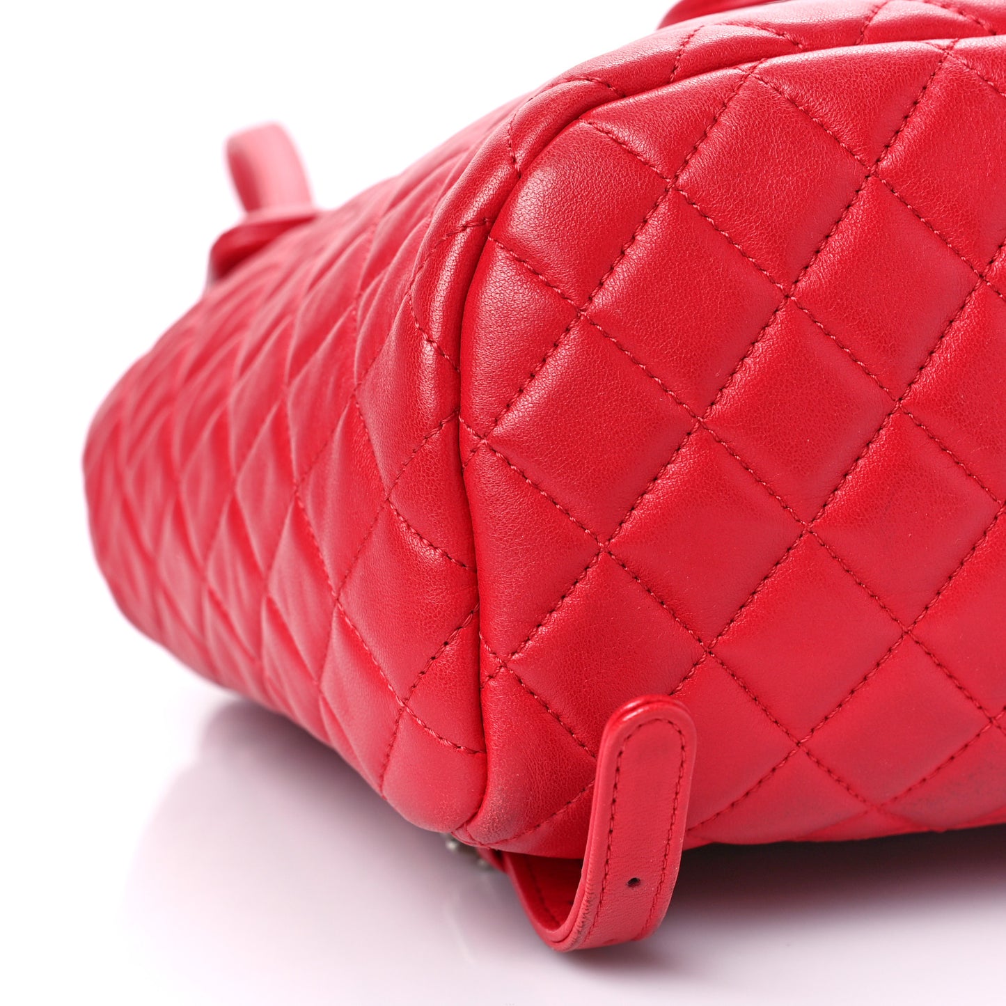 Lambskin Quilted Small Urban Spirit Backpack Red