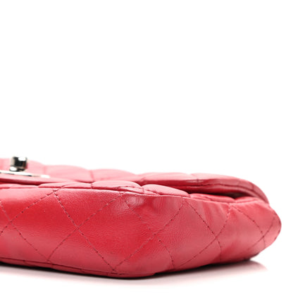 Chanel Lambskin Quilted Extra Mini Rectangular Flap Red 10 of 11