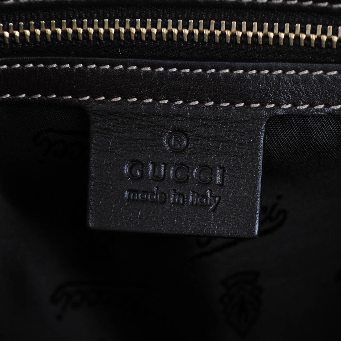 Crystal Monogram Large Hysteria Clutch Brown