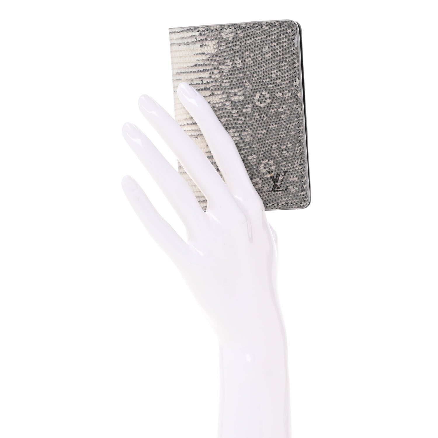 Louis Vuitton Lizard Pocket Organizer Argento 2 of 9