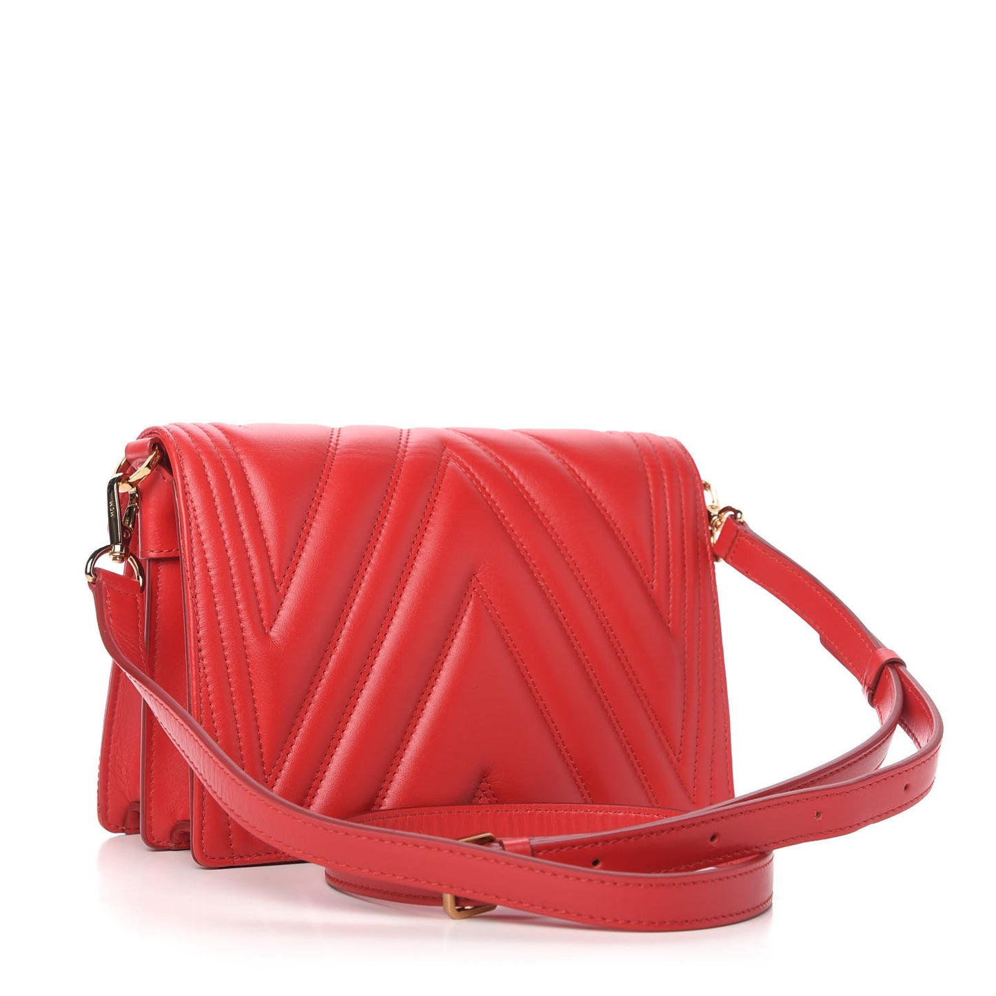 Lambskin Quilted Small Patricia Crossbody Bag Ruby Red