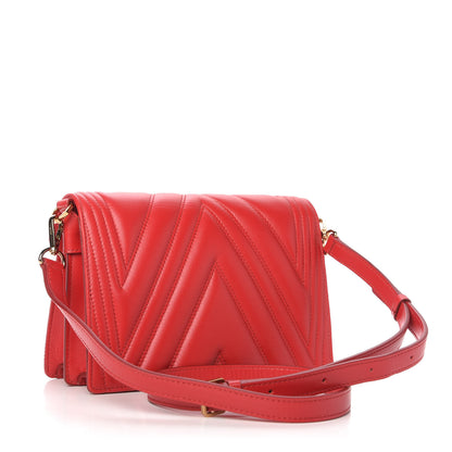 MCM Lambskin Quilted Small Patricia Crossbody Bag Ruby Red 4 of 12