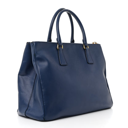 Prada Saffiano Lux Large Galleria Double Zip Tote Bluette 3 of 28