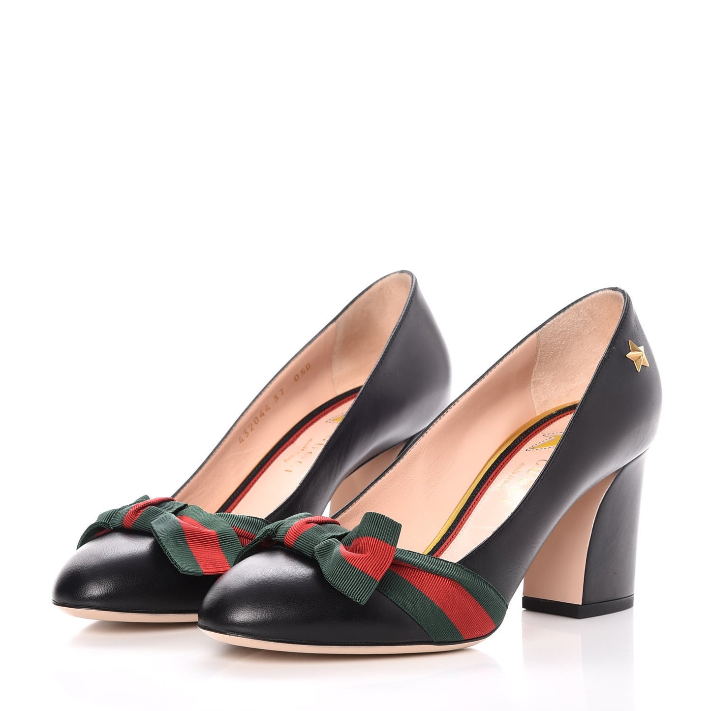 Calfkin Web Bow Pumps 37 Black