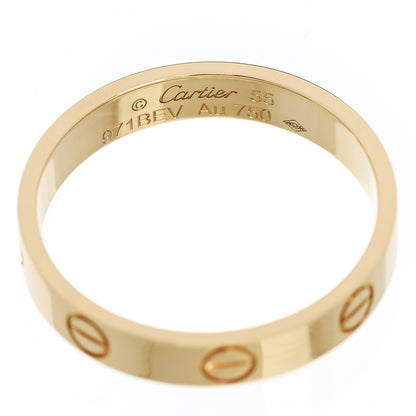 Cartier 18K Yellow Gold 3.5mm LOVE Wedding Band Ring 55 7.25 4 of 5
