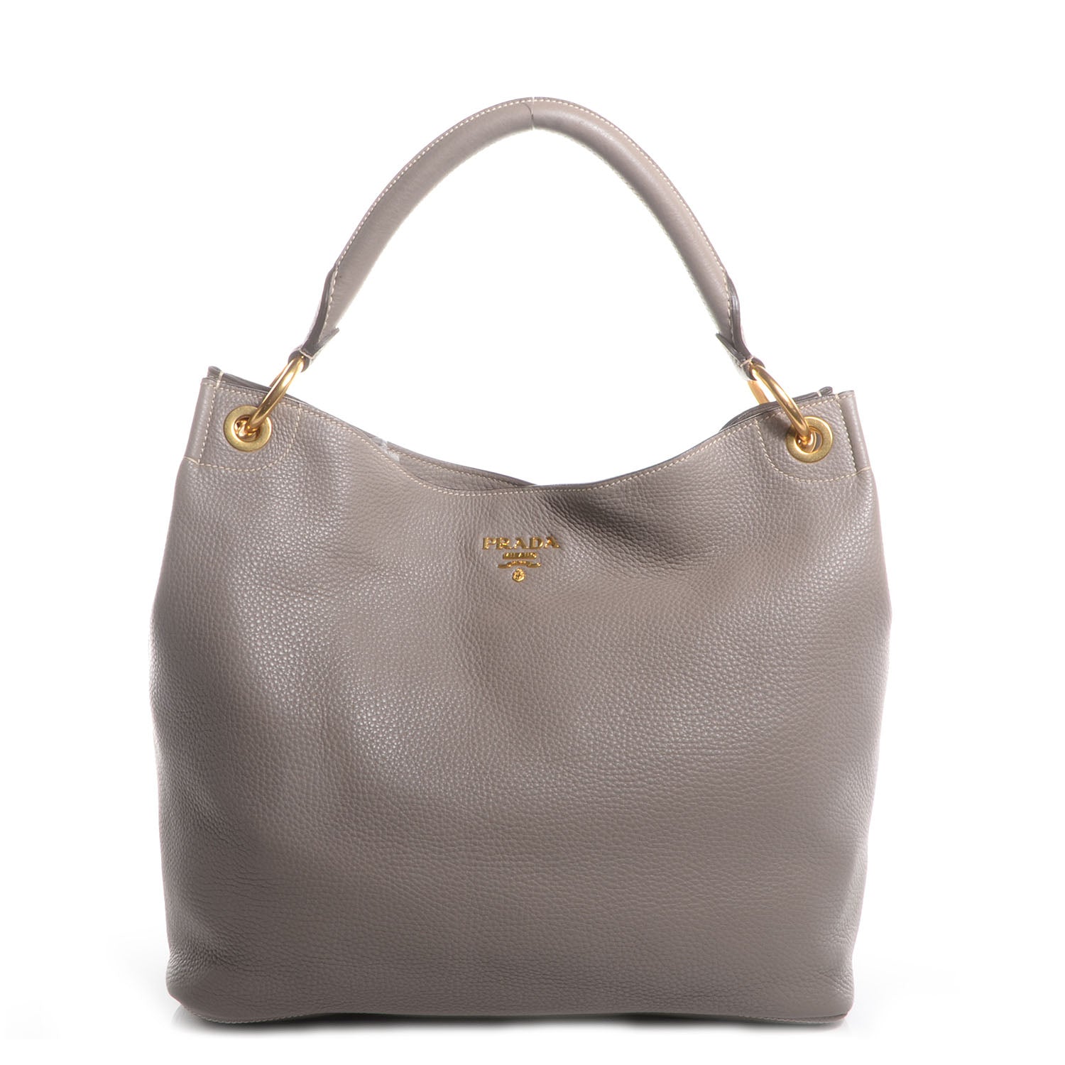 Prada Vitello Daino Hobo Argilla 1 of 10