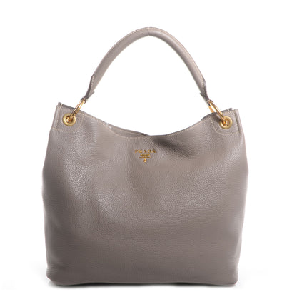 Prada Vitello Daino Hobo Argilla 1 of 10