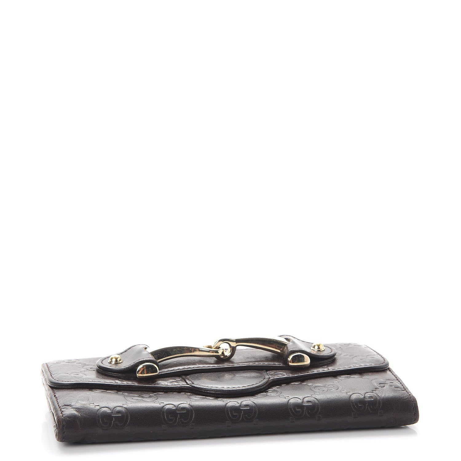 Gucci Guccissima Horsebit Continental Wallet Brown 4 of 11
