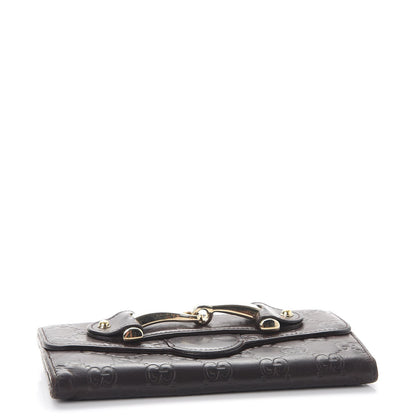 Gucci Guccissima Horsebit Continental Wallet Brown 4 of 11