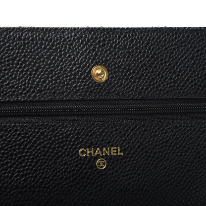 Chanel Caviar Quilted Wallet On Chain WOC Black 8 of 12