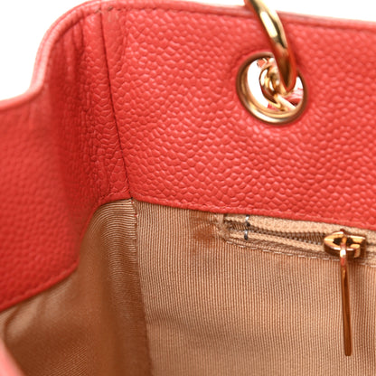 Chanel Caviar Quilted Petit Shopping Tote PST Orange 13 of 14