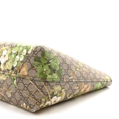 Gucci GG Supreme Monogram Blooms Large Reversible Tote Beige New Military Black 15 of 15