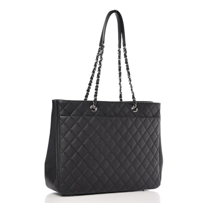 Chanel Caviar Quilted Large Shopping Tote Black 3 of 10