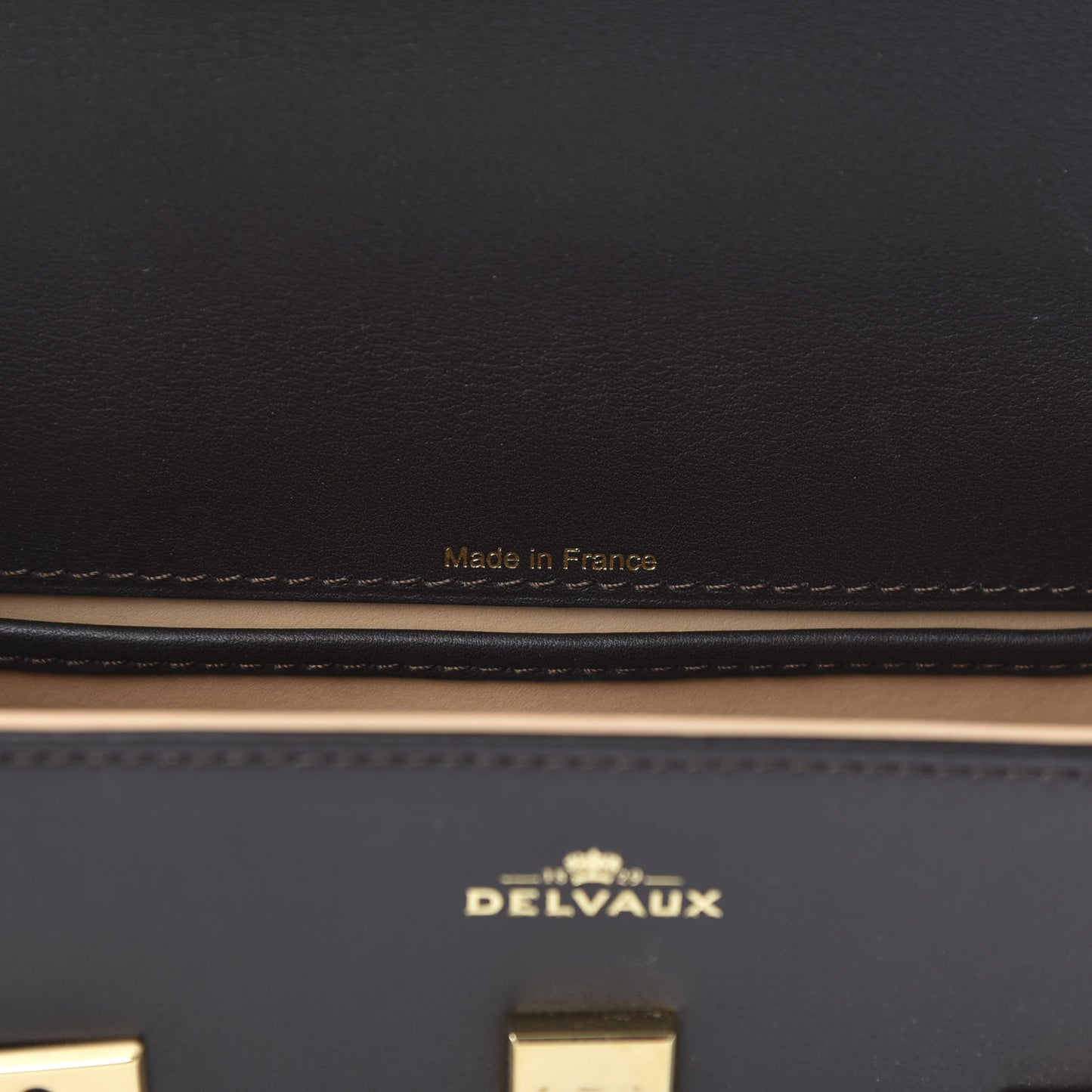 Smooth Calfskin Mini Tempete Satchel Brown