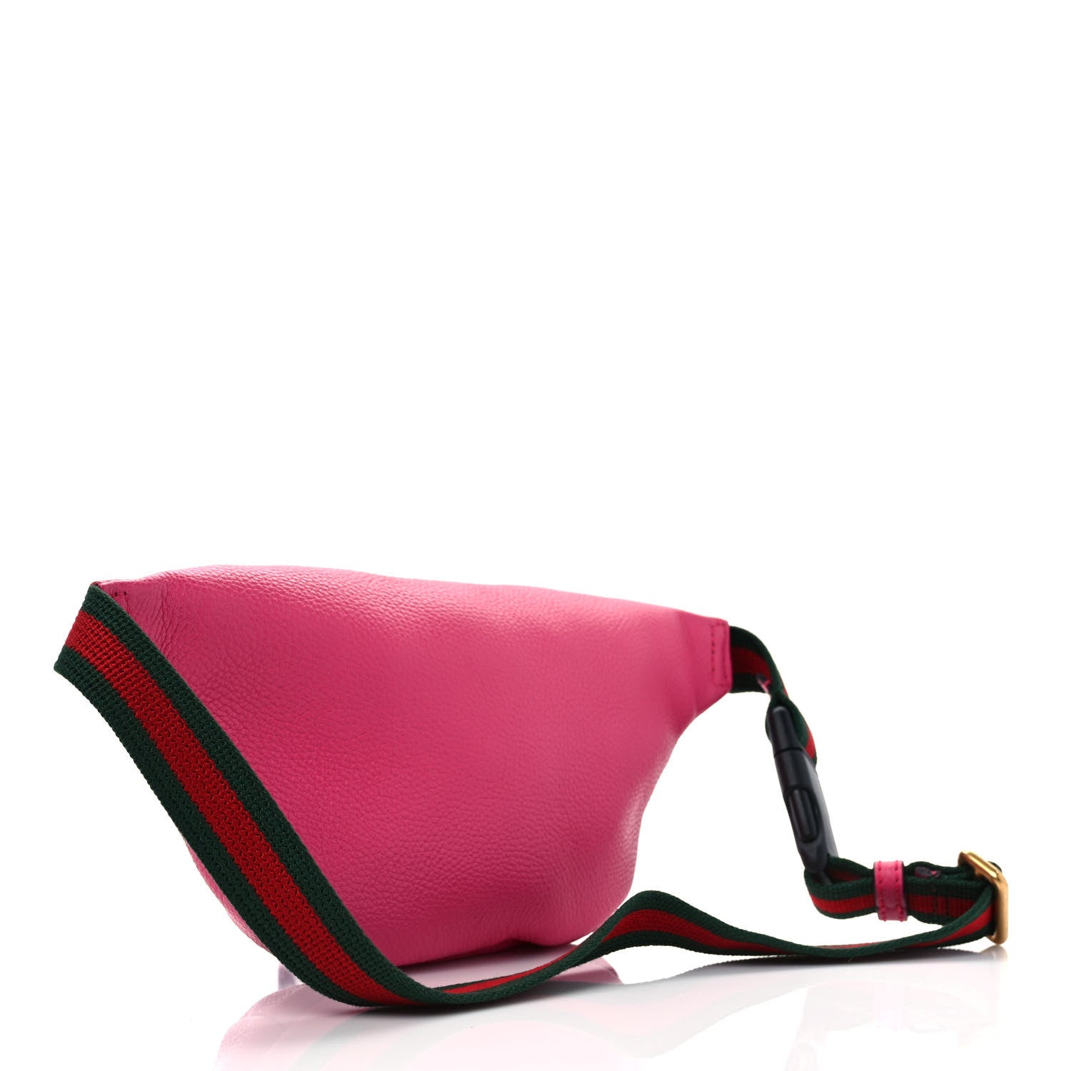 Gucci Grained Calfskin Small Logo Belt Bag Box Pink Green 3 of 10