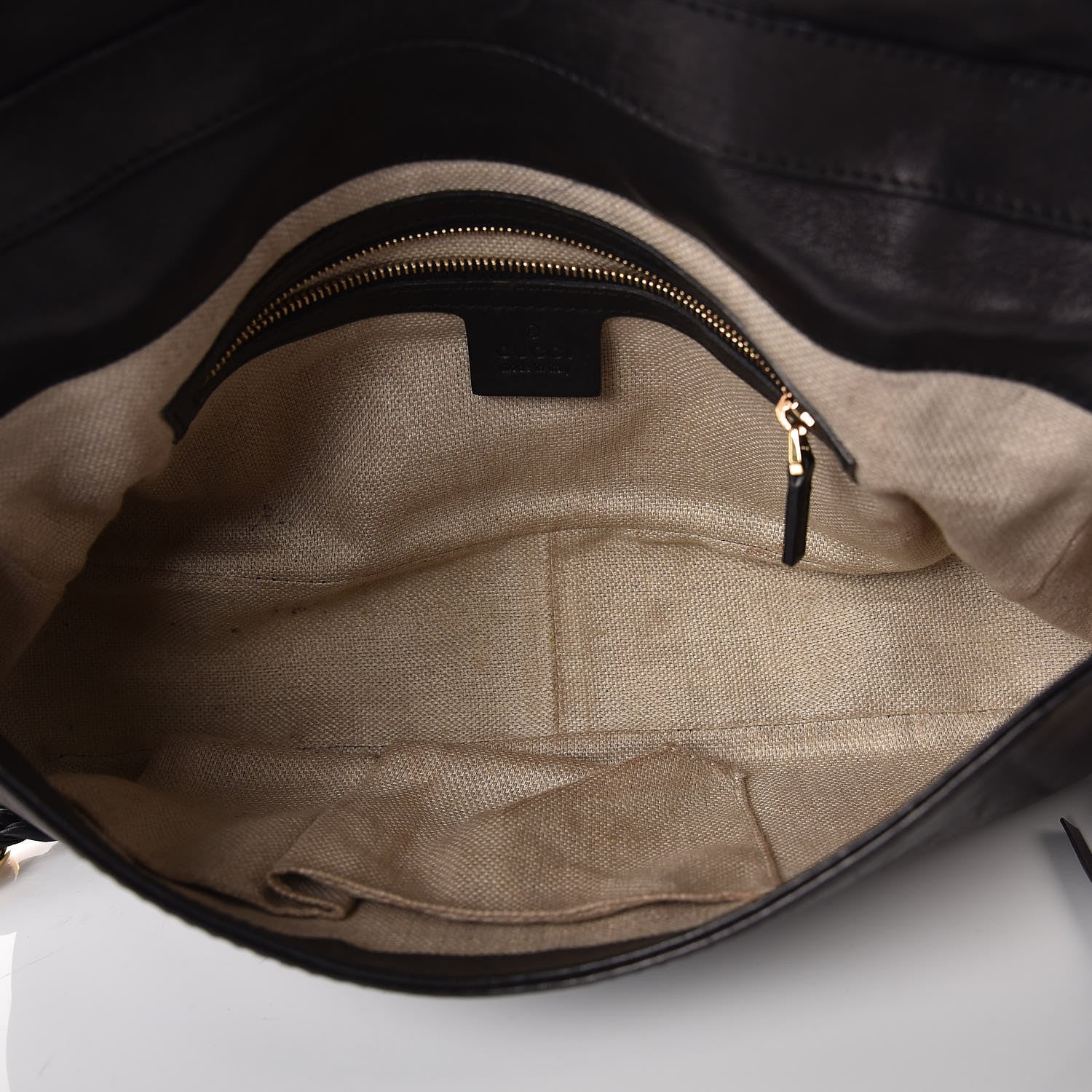 Gucci Calfskin Handmade Medium Flap Shoulder Bag Black 5 of 26