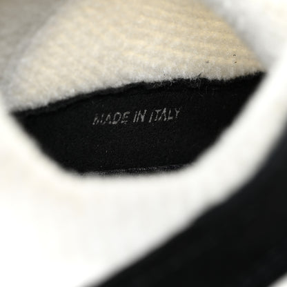 Chanel Fabric Suede Calfskin CC Sneakers 36.5 White Black 9 of 11