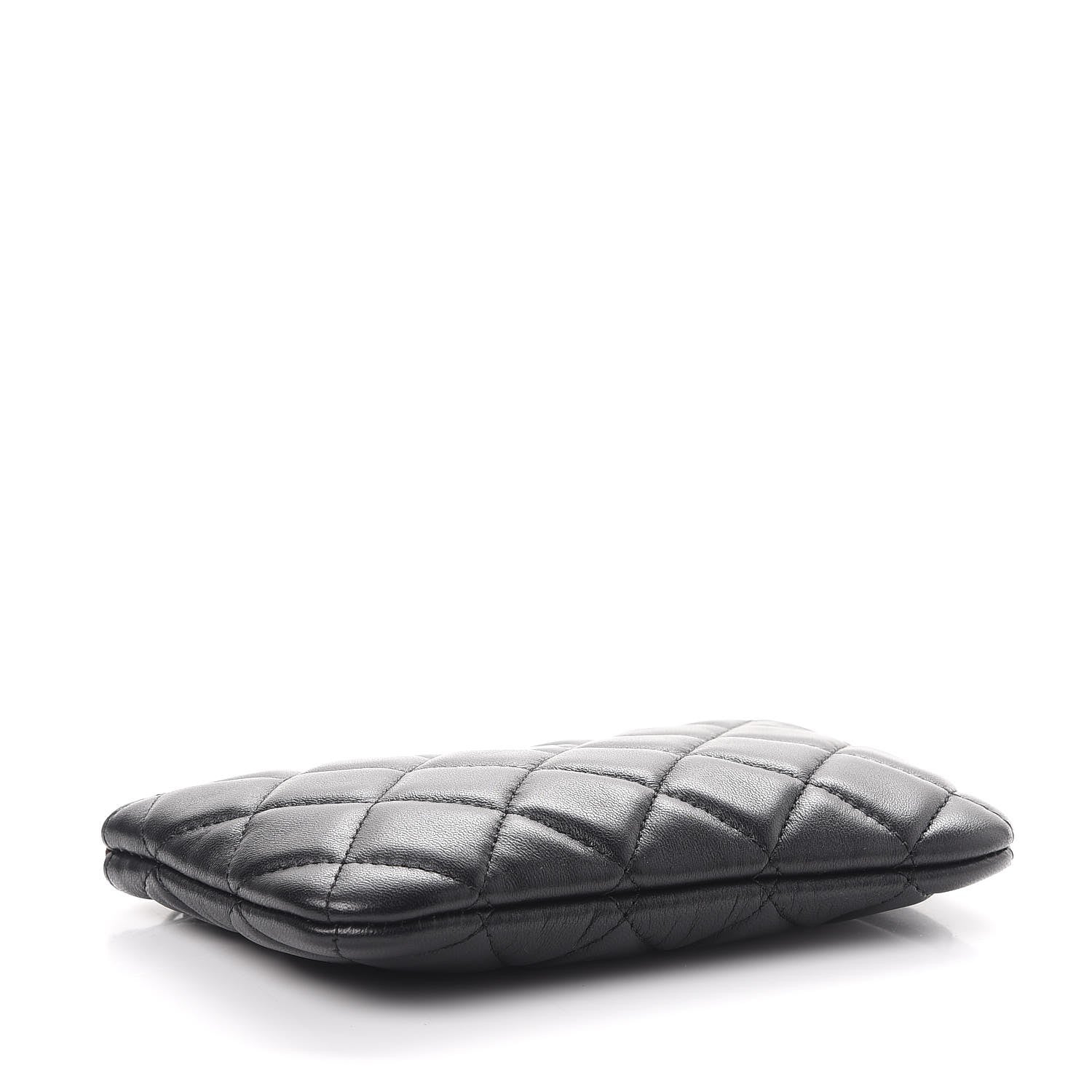 Chanel Lambskin Quilted Small Cosmetic Case Black 4 of 7