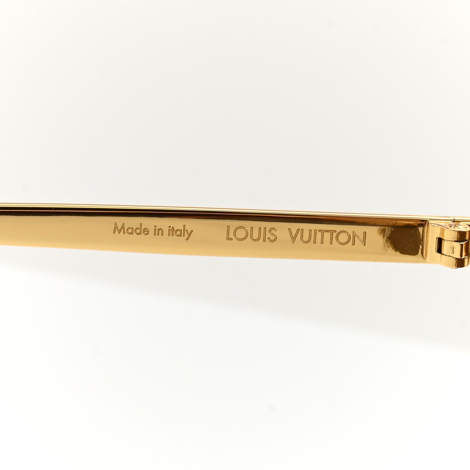 Louis Vuitton Metal LV Golden Mask Sunglasses Z1717U Gold 5 of 8