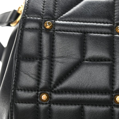 Gucci Calfskin Matelasse Studded Medium GG Marmont Tote Black 20 of 21