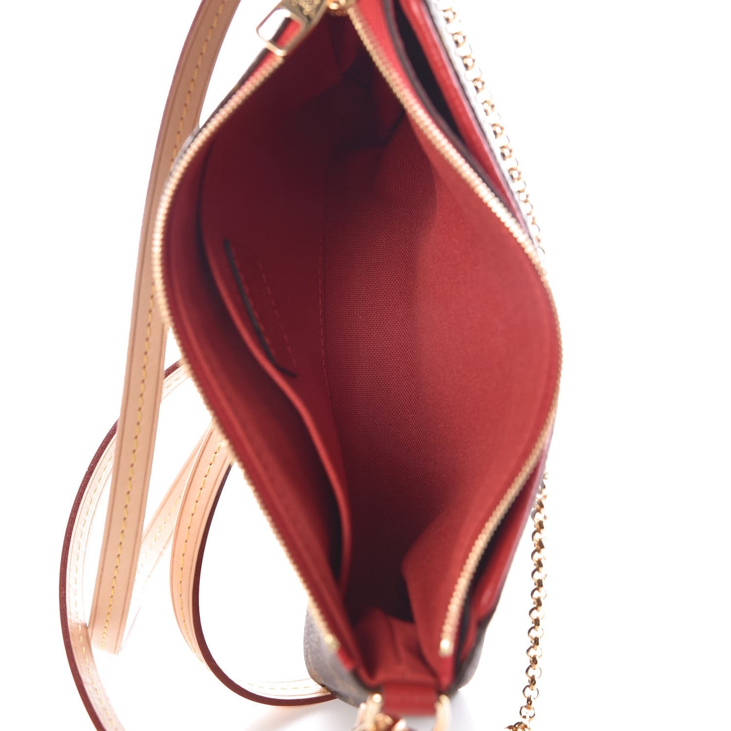 Monogram Pallas Clutch Cherry