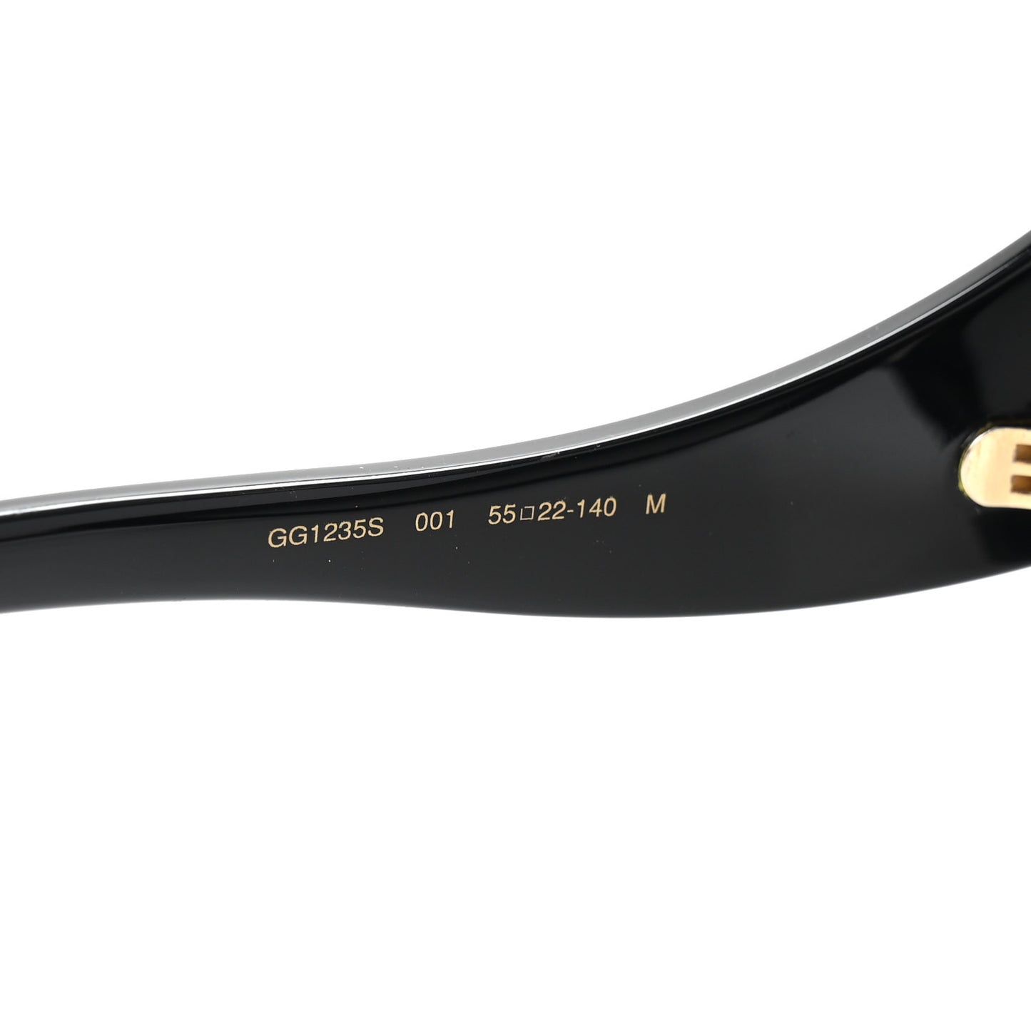 Acetate Square Frame Sunglasses GG1235S Black