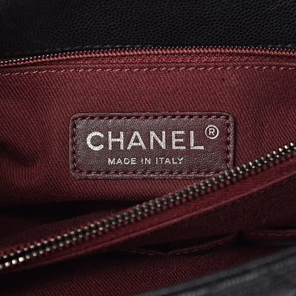 Chanel Caviar Quilted Large Coco Handle Flap Black 6 of 13