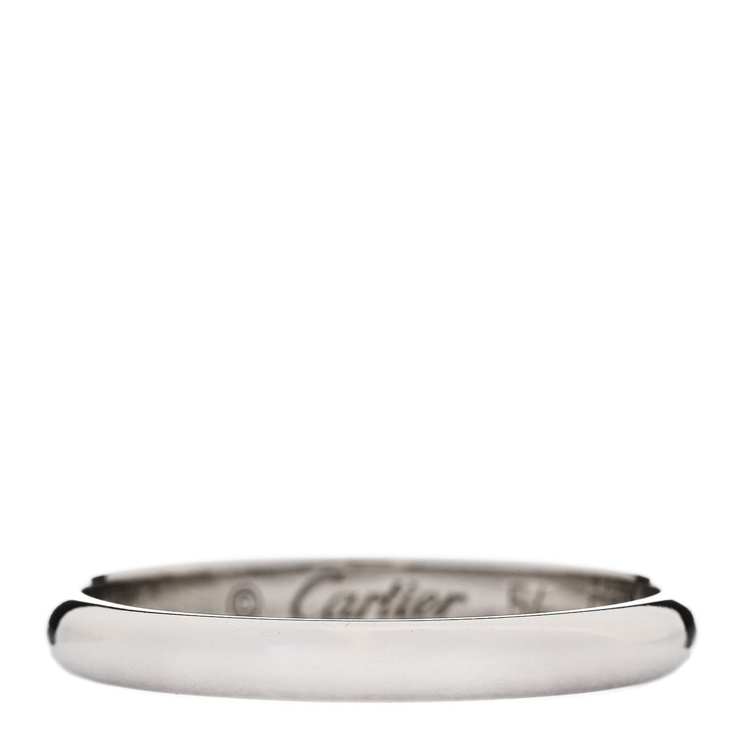 Platinum 2.5mm 1895 Wedding Band Ring 54 6.75