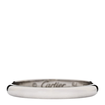 Cartier Platinum 2.5mm 1895 Wedding Band Ring 54 6.75 1 of 5