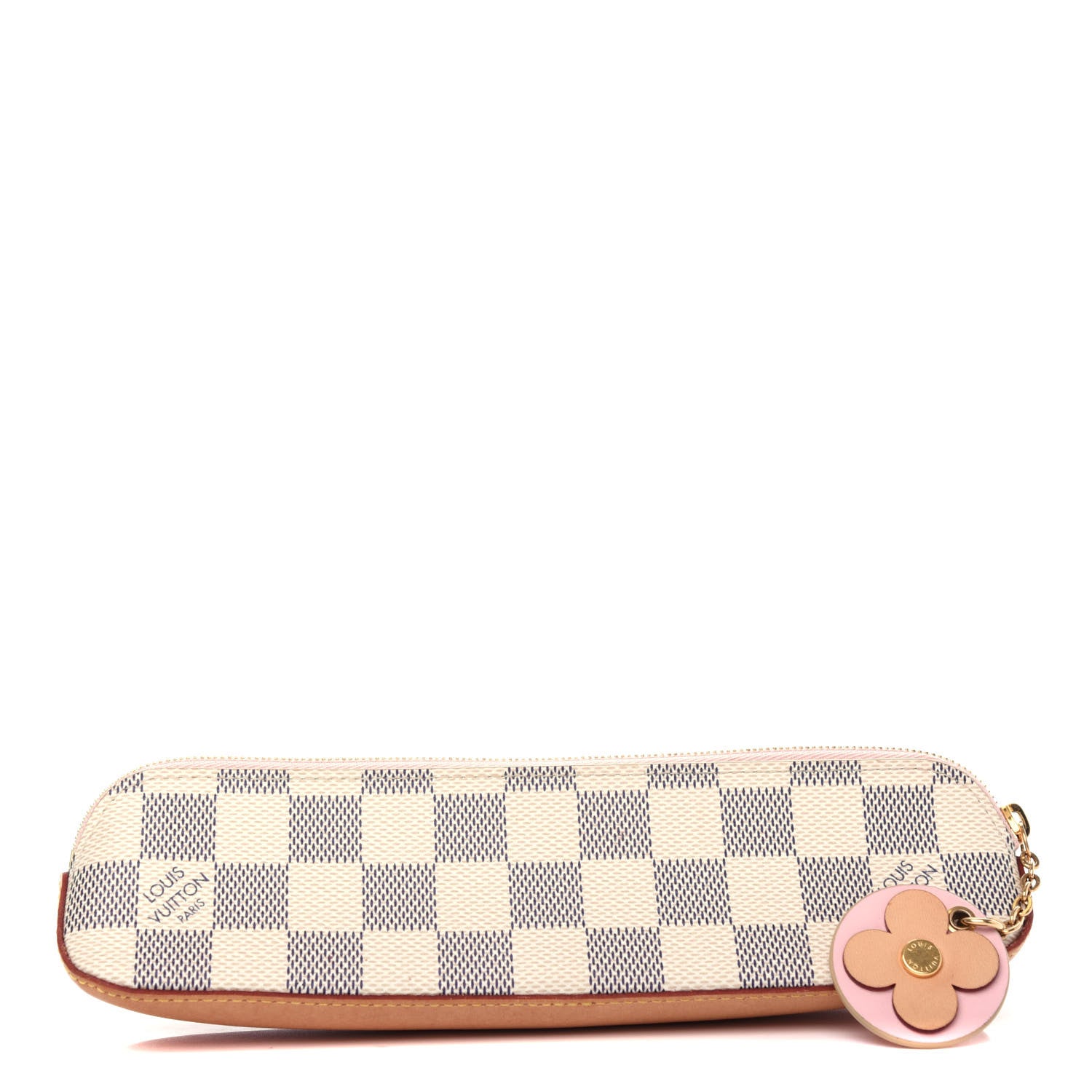 Louis Vuitton Damier Azur Elizabeth Pencil Pouch Rose Ballerine 1 of 7