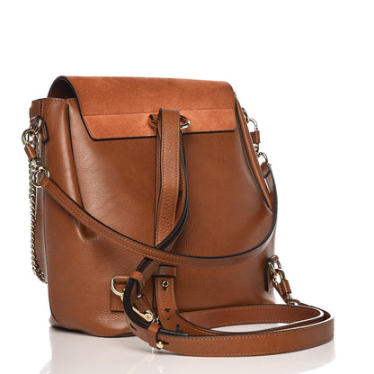 Chloe Suede Calfskin Medium Faye Backpack Tobacco 3 of 9
