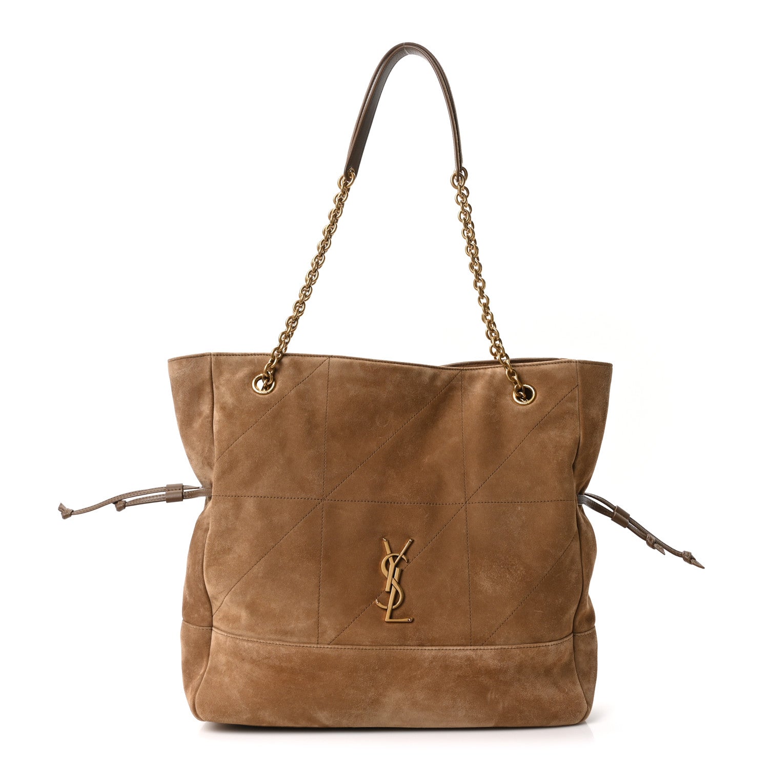 Saint Laurent Suede Medium Jamie Shopping Tote Golden Leaf 1 of 11