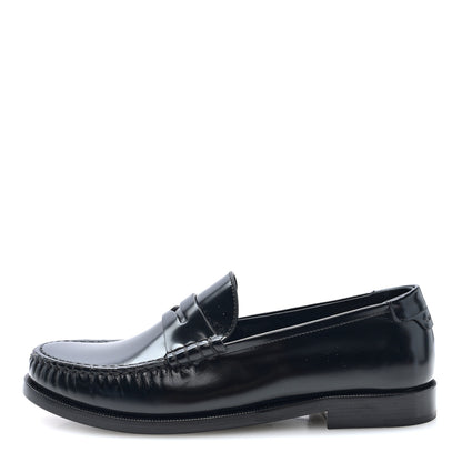 Saint Laurent Magnum Calfskin Le Loafer 15 Moccasin  38 Black 1 of 8