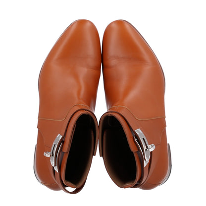 Hermes Calfskin Neo Low Boots 38.5 Naturel 2 of 11